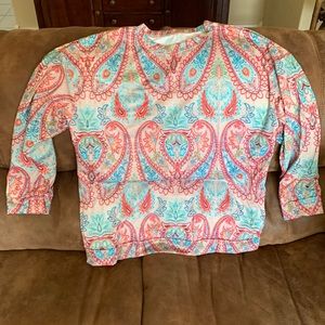 Multicolor Paisly Top
